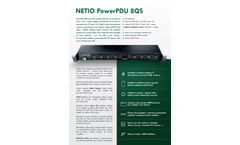 NETIO - Model PowerPDU 8QS - PDU (Power Distribution Unit) with Eight Power Outputs Datasheet