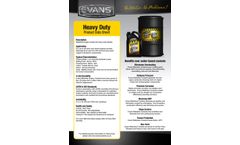 Evans - Waterless Coolant for Heavy Duty Diesel Engines - Brochure