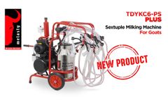 Melasty Sextuple Portable Milking Machine With 40 lt Bucket (Goats) - Video
