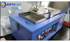Lab Battery Electrode Film Coating Machine with Vacuum Pump AOTELEC - Video