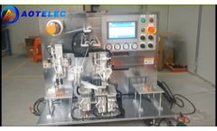 Semi Autoamtic Battery Stacking Machine for Pouch Cell AOT SASM 180C - Video