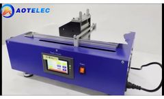 Auto Film Coating Machine for Battery Electrode Making - Video