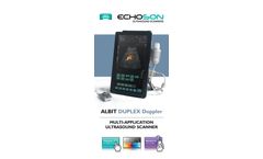 Echo-Son - Model ALBIT - Duplex Doppler Ultrasound Brochure