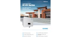 RENAC - Model N1 HV Series - Energy Storage System Datasheet