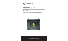 UT 1300 - Manual 