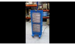 Broughton RG9 415v 3ph industrial mobile radiant heater - Video