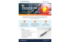 ThermIQ - Model ThermaFlow 700 - High Temperature Flowmeter Datasheet