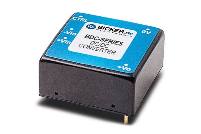 Bicker - Model BDC-1005CT - Fully Encapsulated DC/DC Converter