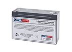 Model TLV6100F2 - 6V 10Ah Sealed Lead Acid Battery with F2 Terminals