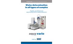AQUA - Model 40.00 Vario - Water Determination System Datasheet
