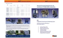 MUT - Integrated Sintering and Debinding Furnaces Datasheet