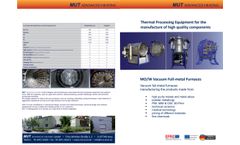 MUT - Molybdenum / Tungsten Furnaces Datasheet