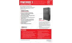 Model POWER RIDE 3 - Three Phase Emergency Central Lighting Inverter - 8 to 50 kW - Brochure