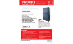Model POWER RIDE 1 - Single Phase Emergency Central Lighting Inverter - 2.1 to 17 kW - Brochure
