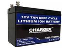 CHARGEX - Model CX7 - 12-LIB-7 - 12V 7AH Lithium Ion Battery