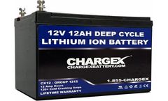 CHARGEX - Model CX12 - 12-LIB-12 - 12V 12AH Lithium Ion Battery