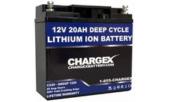 CHARGEX - Model CX20 - 12-LIB-20 - 12V 20AH Lithium Ion Battery
