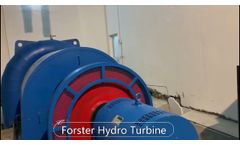 Francis Hydro Turbine Generator For 850KW Hydropower Project - Video
