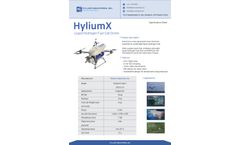 Hylium Industries - Model HyliumX - Hydrogen Fuel Cell Powered Drone - Brochure