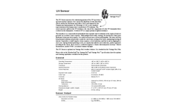 Davis - UV Spectrum Sensor Specification Sheets
