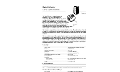 Davis - II - Rain Collector Specification Sheets