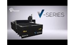 MultiCam V-Series CNC Waterjet Table Cutting Aluminum - Video