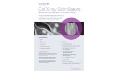 Scintacor - Flexible Caesium Iodide (CsI) X-ray Scintillators - Brochure