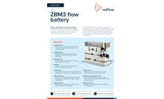 Redflow - Model ZBM3 - Flow Battery Datasheet