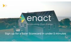 Introducing Enacts Solar Scorecard - Video