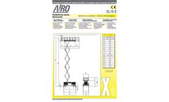 Airo - Model XL19 E - Scissor Lift - Brochure