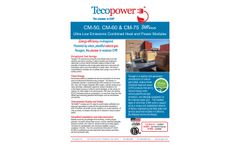Tecogen Tecopower - Cogeneration System Datasheet