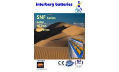 Interberg - Model SNF Series - Solar Ni-Iron Batteries Datasheet