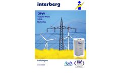 Interberg - Model OPzV Series - Tubular Plate VRLA Batteries Datasheet