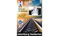 Interberg - Model NCR Range - Railway NiCd Batteries Datasheet