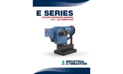 Industrial Combustion - Model E Series - Commercial Burners - Brochure