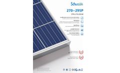 Schutten - Model 5BB POLY Series - Solar Panels- Brochure
