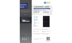 CSUN Solar - Model CSUN460-120M-182 - Half-cell Solar Module - Brochure