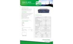 SDA10-4850 Lithium-ion battery system for telecom - Brochure