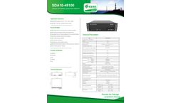 SDA10-48100 Lithium-ion battery system for telecom - Brochure