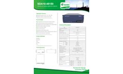 SDA10-48150 Lithium-ion battery system for telecom - Brochure