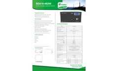 SDA10-48200 Lithium-ion battery system for telecom - Brochure