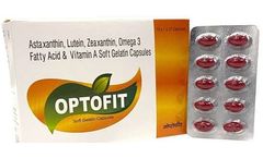 Opdenas Lifesciences - Model OPTOFIT Caps - Astaxanthin Lutein Zeaxanthin Omega 3 Fatty Acid & Vitamin A Soft Gelatin Capsules