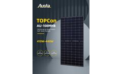 Austa - Model AU-108MHB - 108 String All Black Mono Half Solar Module