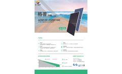 G P Sun - Model GDM530~550W(144) - Monocrystalline Two-Side Solar Panel - Brochure