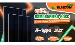 Bluesun - Model BSM585PMB6-60SC - Shingled Mono 585 Watt Solar Panel Solar System