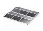 PMT - Model EVO 2.1 EW - East-West Orientation Photovoltaic Flat Roof Mounting System
