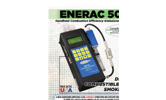 Enerac - Model 500 - Handheld Combustion Efficiency Emissions Analyzer - Brochure