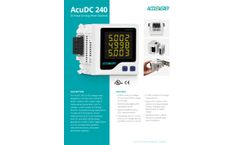 Accuenergy - Model AcuDC 240 Series - DC Power & Energy Meter Datasheet