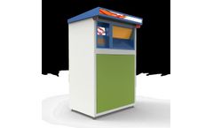 Model RVM-1107 - Manual Button Recycle Vending RVM Recycling Machines Accept Textiles / Apparel