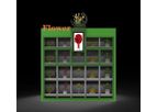 Rotary Cabinet locker Bouquet Flower Vending Solution Large Capacity